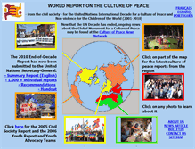 Tablet Screenshot of decade-culture-of-peace.org